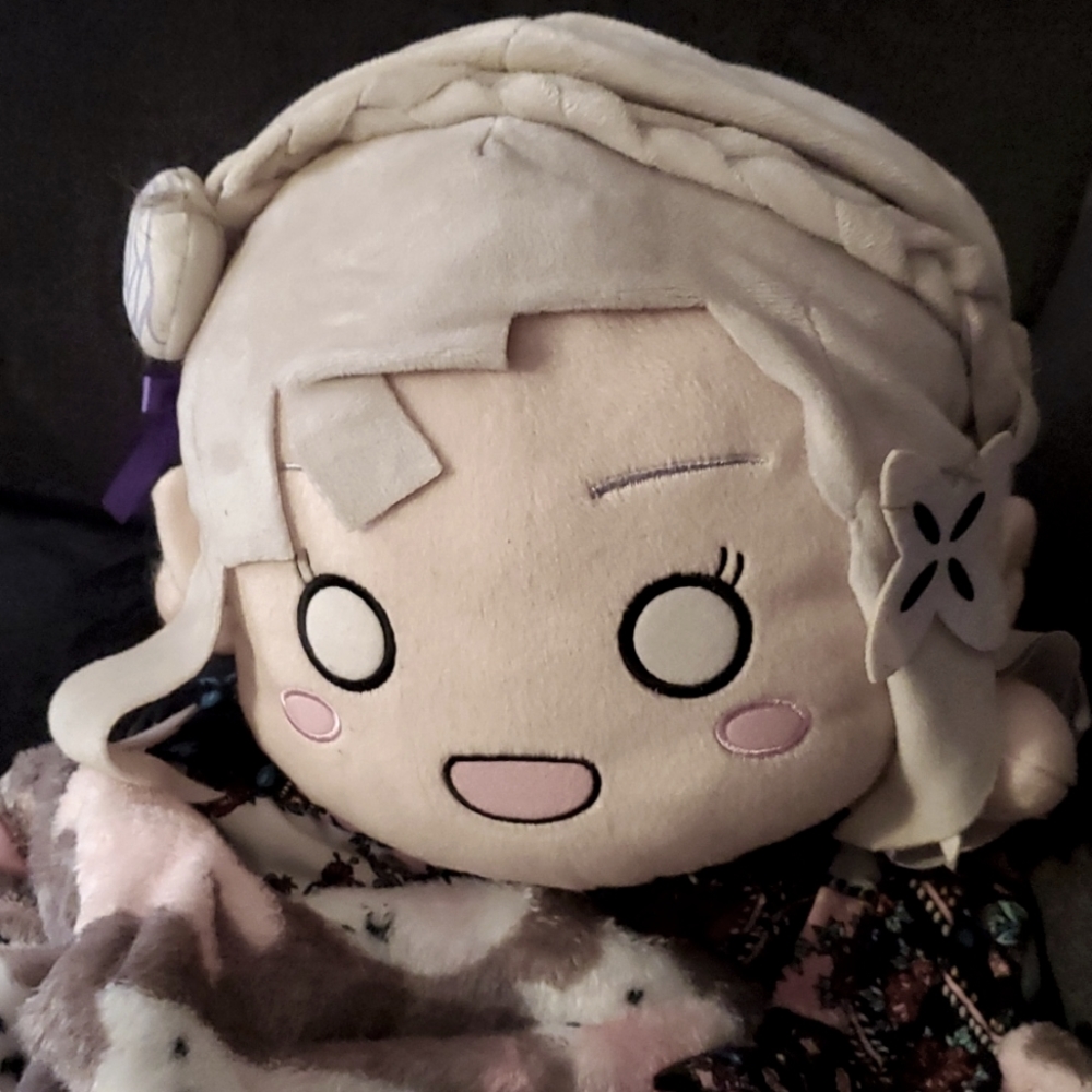 RE:Zero Emilia Lying Down Jumbo Plush Sega